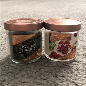 Scented Soy Candle holiday spruce & spiritz cookie